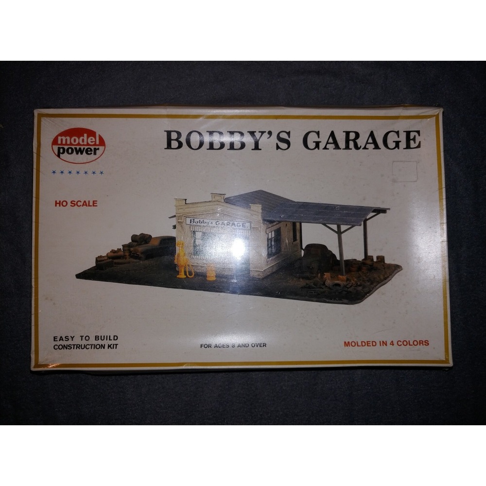 Model Power Bobby's Garage 483 Ho Scale Kit Vintage ***NIB***